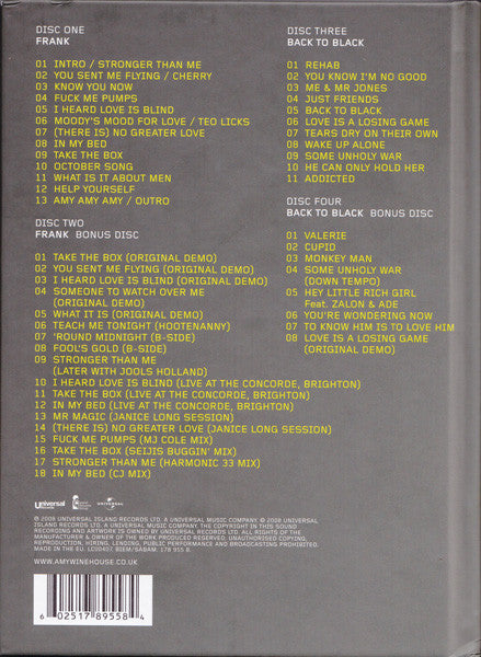 Amy Winehouse - Frank & Back To Black (tweedehands CD) - Velvet Music