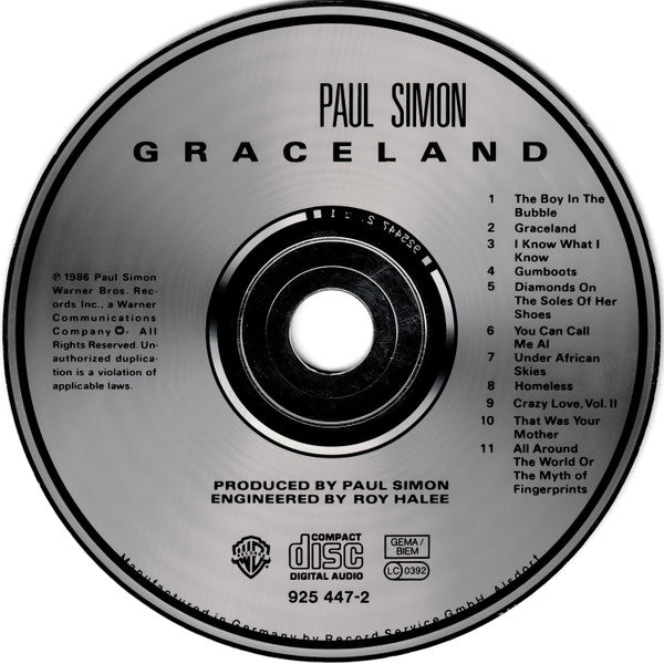 Paul Simon - Graceland (used CD)