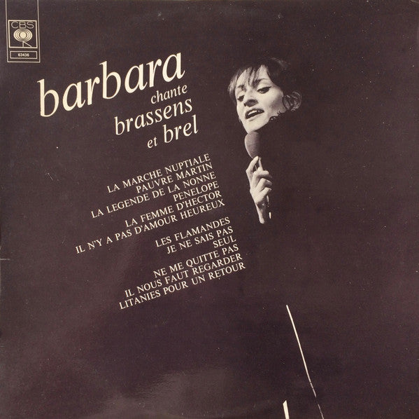 Barbara (5) - Barbara Chante Brassens Et Brel (CD) - Velvet Music