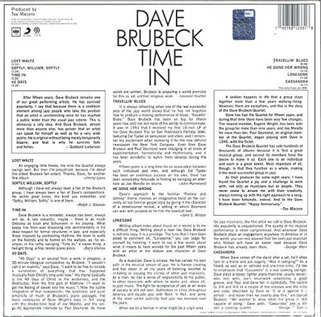 Dave Brubeck - Time In (LP) - Velvet Music