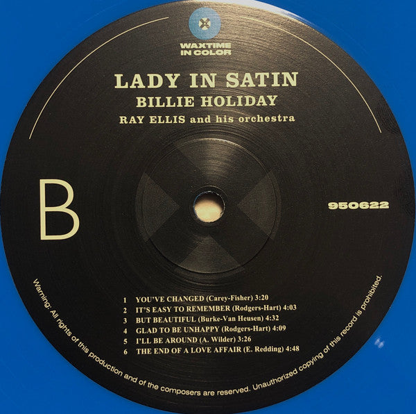 Billie Holiday With Ray Ellis And His Orchestra - Lady In Satin (LP) - Velvet Music