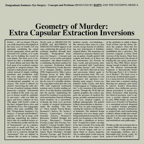 Earth X Black Noise - Geometry of murder: extra capsular extraction (clear) (LP) - Velvet Music
