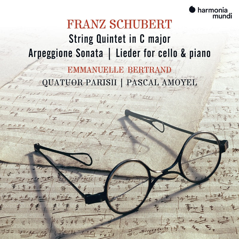 Emmanuelle Bertrand, Pascal Amoyel, Quatuor Parisi - Schubert: string quintet - arpeggione sonata - lie (CD) - Velvet Music