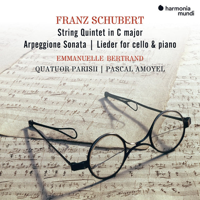 Emmanuelle Bertrand, Pascal Amoyel, Quatuor Parisi - Schubert: string quintet - arpeggione sonata - lie (CD) - Velvet Music