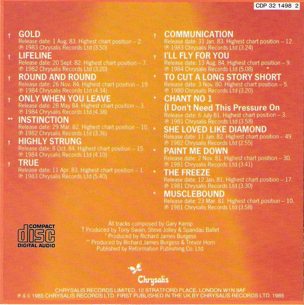 Spandau Ballet - The Singles Collection (tweedehands CD) - Velvet Music