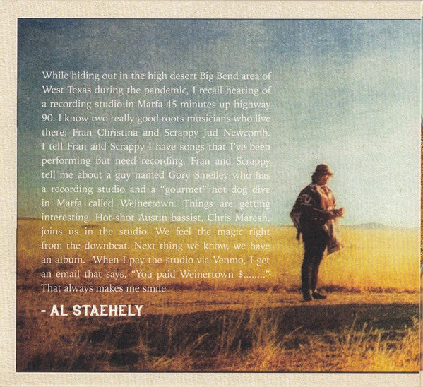 Al Staehely - Somewhere In West Texas (CD) - Velvet Music