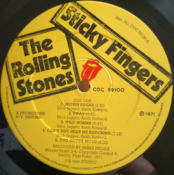 Rolling Stones, The - Sticky Fingers  (tweedehands LP)