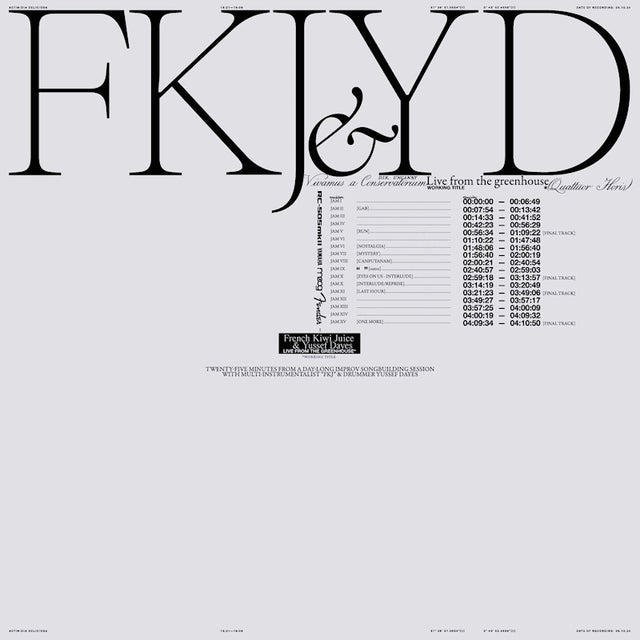 Fkj & Yussef Dayes - Live from the greenhouse (LP) - Velvet Music