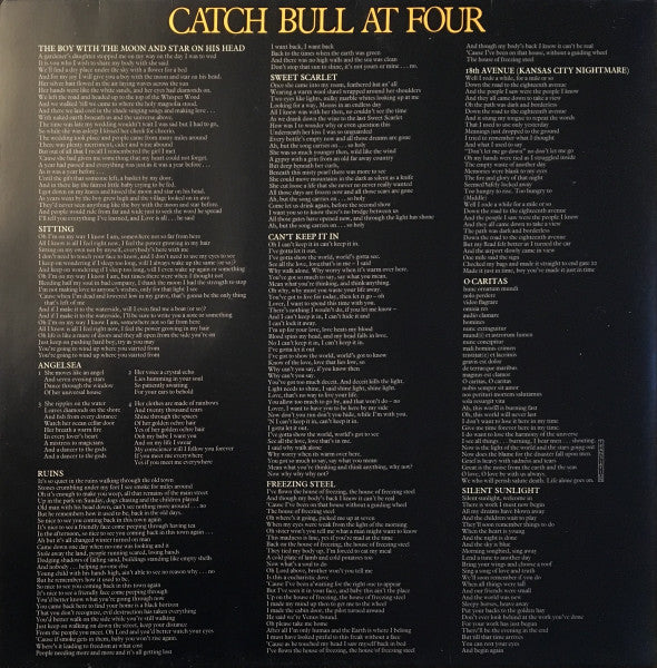 Cat Stevens - Catch Bull At Four (LP d'occasion)