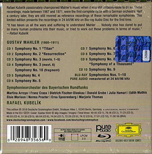 Gustav Mahler - Symphonie-Orchester Des Bayerischen Rundfunks, Rafael Kubelik - 10 Symphonies (tweedehands CD)