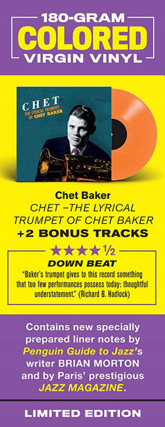 Chet Baker - The Lyrical Trumpet Of Chet Baker (LP) - Velvet Music