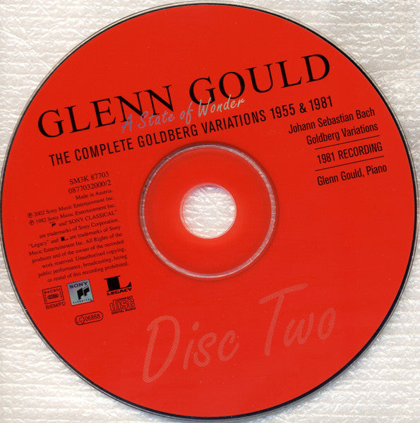 Glenn Gould - A State Of Wonder • The Complete Goldberg Variations 1955 & 1981 (CD d'occasion)