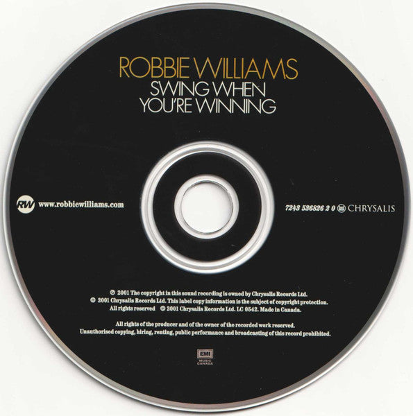 Robbie Williams - Swing When You're Winning (tweedehands CD) - Velvet Music