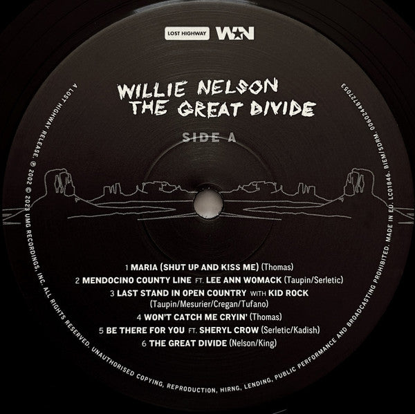 Willie Nelson - The Great Divide (LP) - Velvet Music