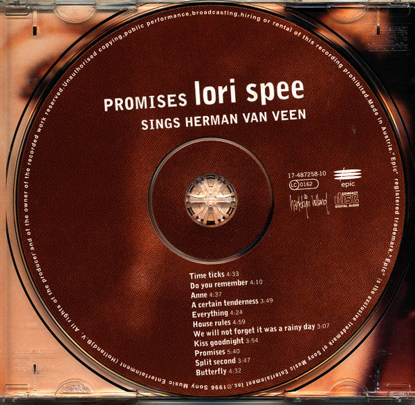 Lori Spee - Promises, Lori Spee chante Herman Van Veen (CD d'occasion)