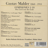 Gustav Mahler - Radio-Sinfonie-Orchester Frankfurt, Eliahu Inbal - Symphonies 1-10 / Das Lied Von Der Erde (second-hand CD)