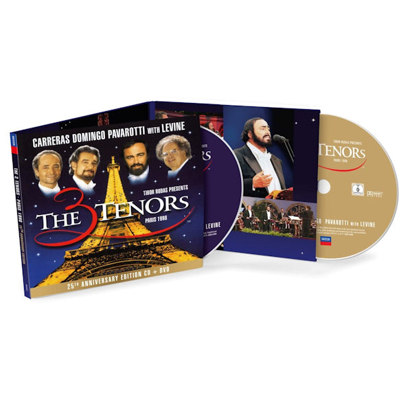 Jose Carreras, Placido Domingo, Luciano Pavarotti - The three tenors paris 1998 - 25th anniversary- (CD+DVD video) - Velvet Music