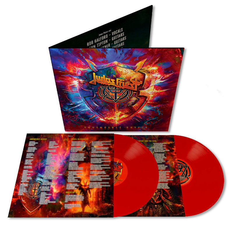 Judas Priest - Invincible shield -vinyle rouge- (LP)