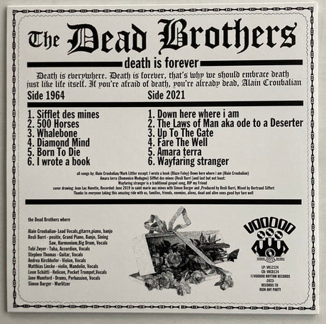 Dead Brothers, The - Death Is Forever (LP) - Velvet Music