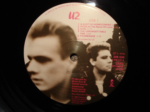 U2 - The Unforgettable Fire (LP d'occasion)