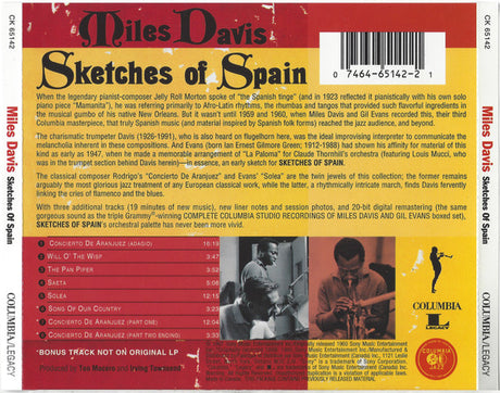 Miles Davis - Sketches Of Spain (CD) - Velvet Music