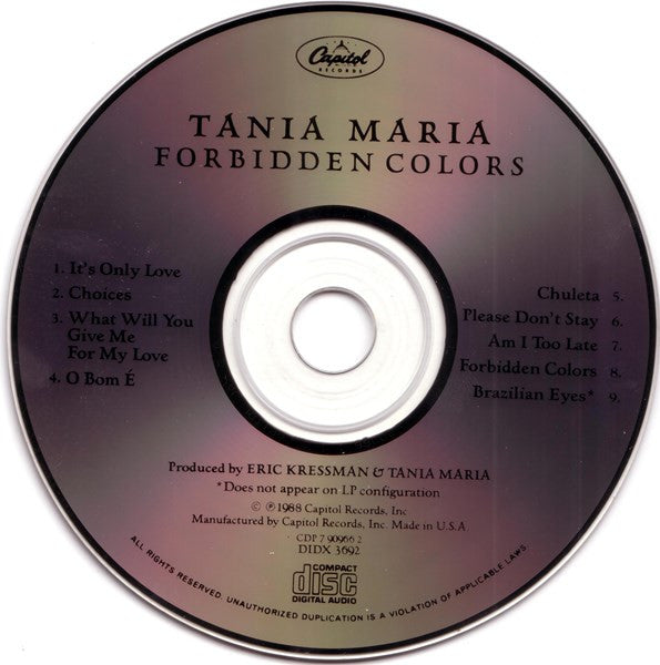 Tania Maria - Forbidden Colors (CD d'occasion)