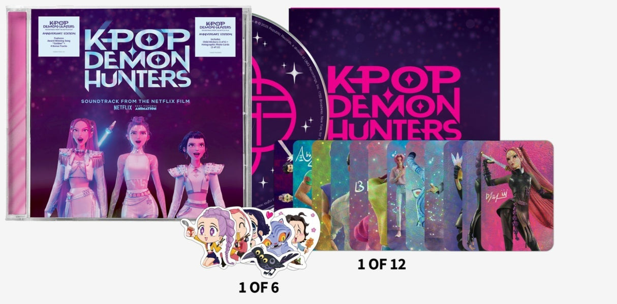 KPop Demon Hunters Cast - HUNTR/X, Saja Boys (KPop Demon Hunters  1st Anniversary CD)