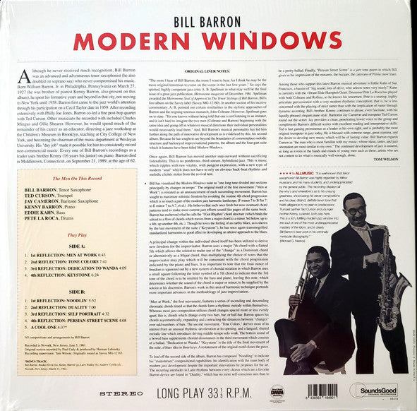 Bill Barron - Modern Windows (LP) - Velvet Music