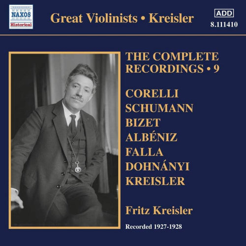 Fritz Kreisler - Enregistrements complets vol.9 (CD)