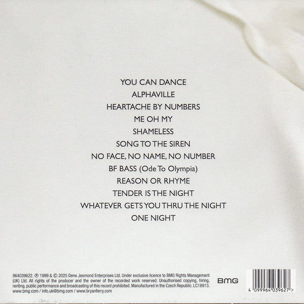 Bryan Ferry - Olympia (CD) - Velvet Music
