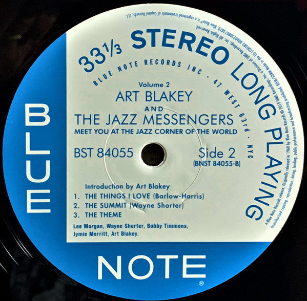 Art Blakey & The Jazz Messengers - Meet You At The Jazz Corner Of The World (Volume 2) (LP) - Velvet Music