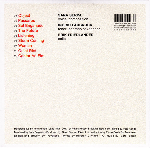 Sara Serpa - Close Up (tweedehands CD) - Velvet Music
