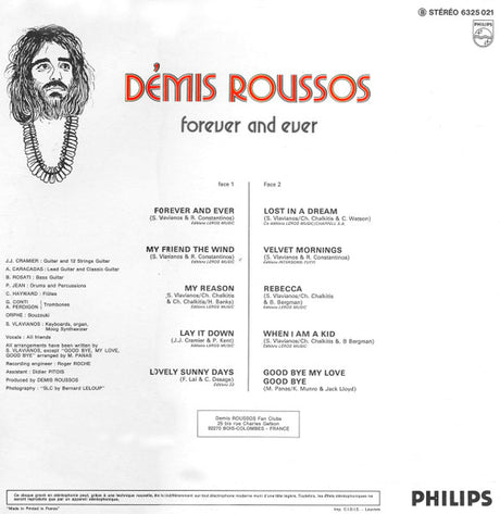Demis Roussos - Forever And Ever (tweedehands LP) - Velvet Music