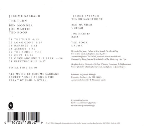 Jérôme Sabbagh - The Turn (tweedehands CD) - Velvet Music