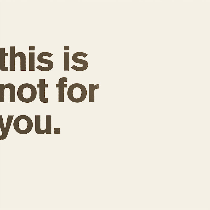 Matthew Bourne - This is not for you (LP)