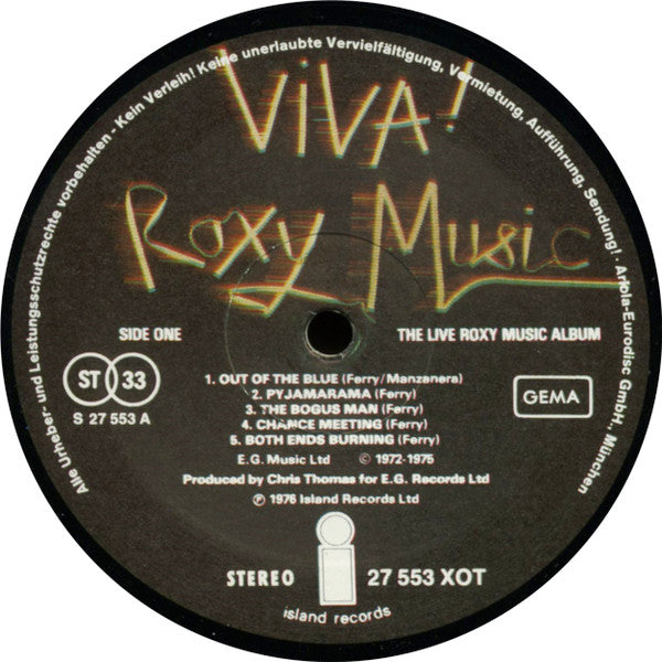 Roxy Music - Viva! Roxy Music (tweedehands LP) - Velvet Music