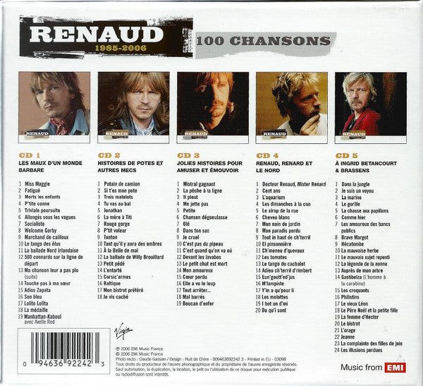 Renaud - 100 chansons (CD) - Velvet Music