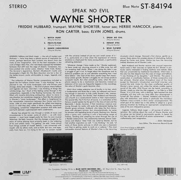 Wayne Shorter - Speak No Evil (CD) - Velvet Music