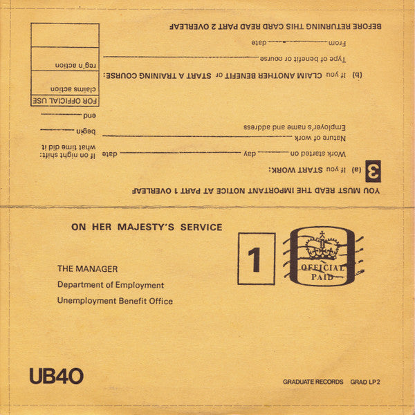 UB40 - Signing Off (tweedehands LP) - Velvet Music