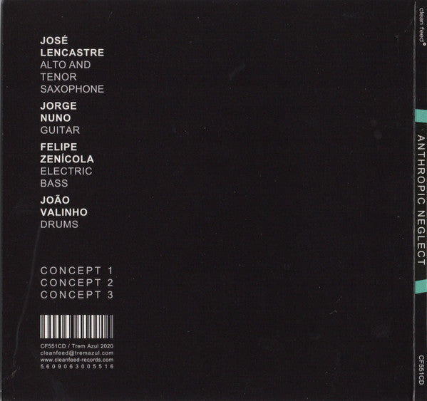 José Lencastre, Jorge Nuno, Felipe Zenicola, João Valinho - Anthropic Neglect (second hand CD)