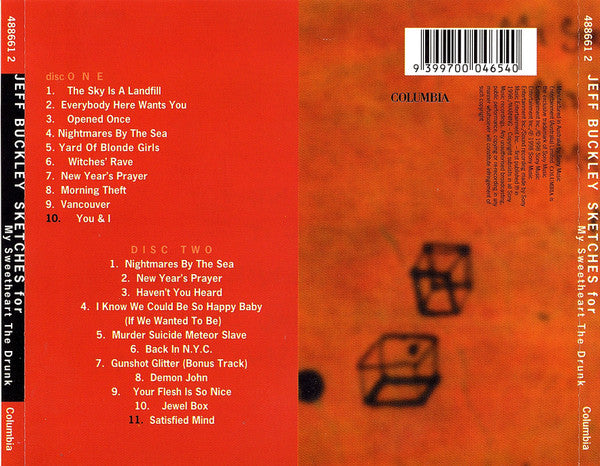 Jeff Buckley - Sketches For My Sweetheart The Drunk (CD d'occasion)