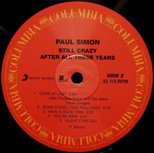 Paul Simon - Still Crazy After All These Years (LP) | Velvet Music