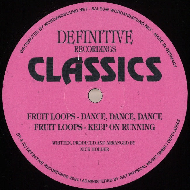 Nick Holder - Fruit loops (12-inch maxi-single)