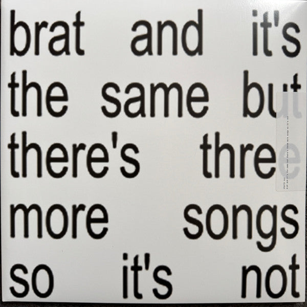 Charli XCX - Brat And It's The Same But There's Three More Songs So It's Not (LP) - Velvet Music