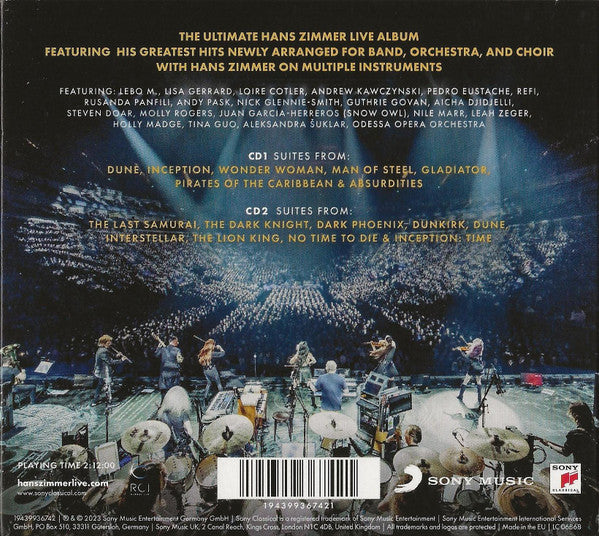 Hans Zimmer - Live (CD)