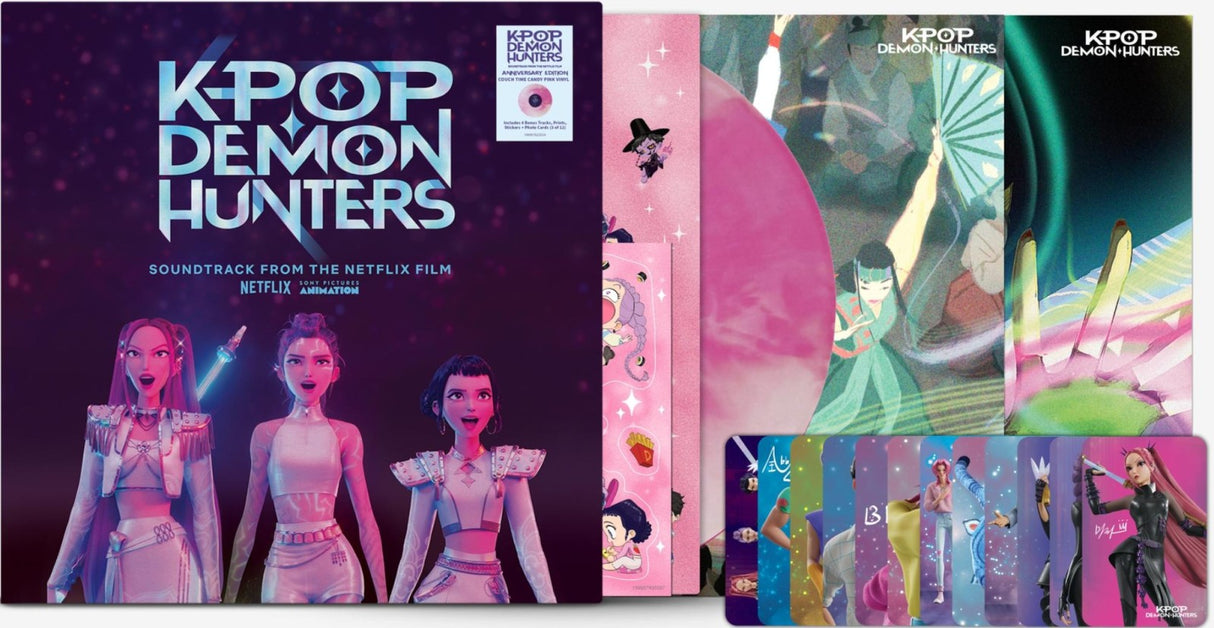 OST - KPOP Demonhunters (Neon Pink White Wave Vinyl LP)