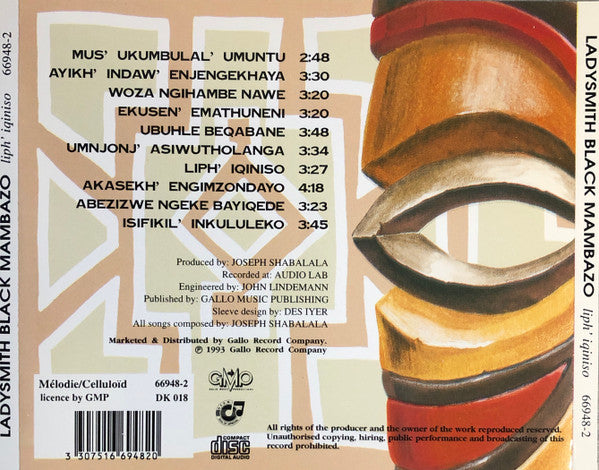 Ladysmith Black Mambazo - Liph' Iqiniso (CD d'occasion)