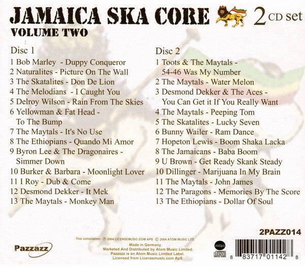 Various - Jamaica Ska Core Volume Two (CD) - Velvet Music
