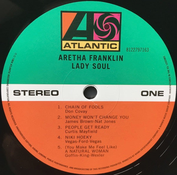 Aretha Franklin - Lady Soul (LP) - Velvet Music