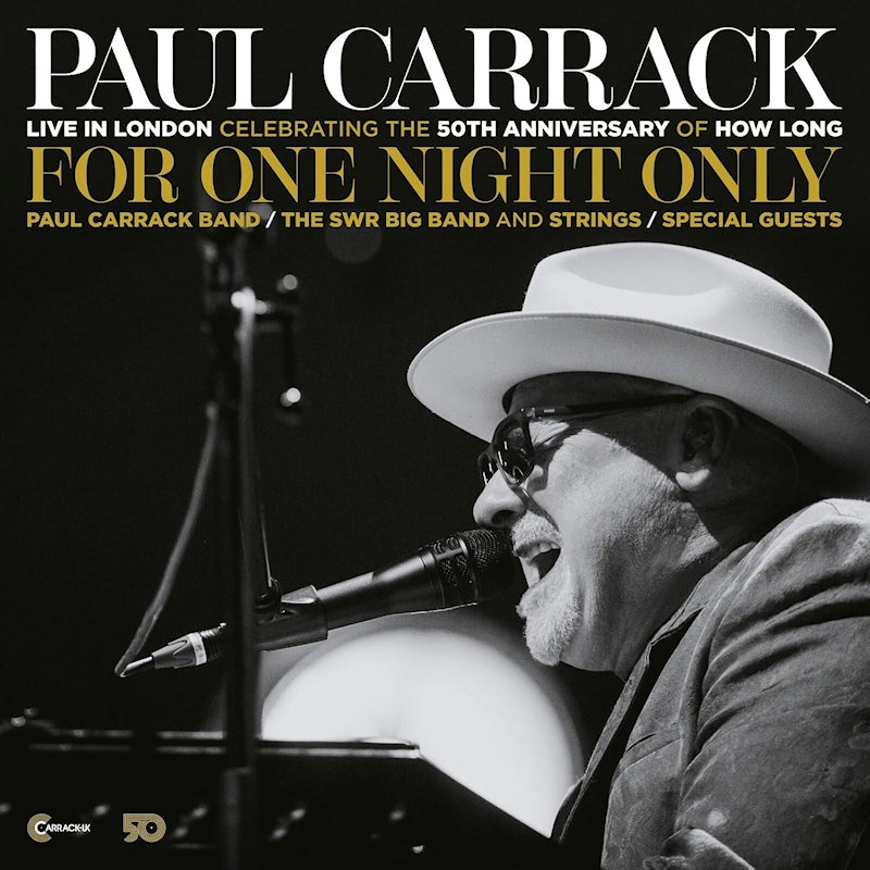 Paul Carrack - For one night only - live in london (CD) - Velvet Music